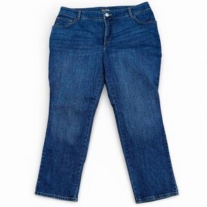 Lee Relax Fit  Jeans Womens Plus Size 20W P Stretch Denim Straight Leg High-Rise